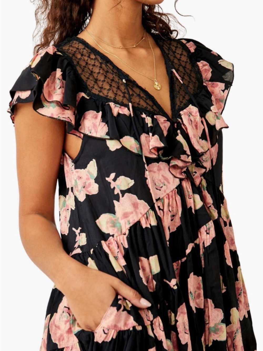 NWT Free People Tilly Printed Tunic Dress - Picture 10 of 10